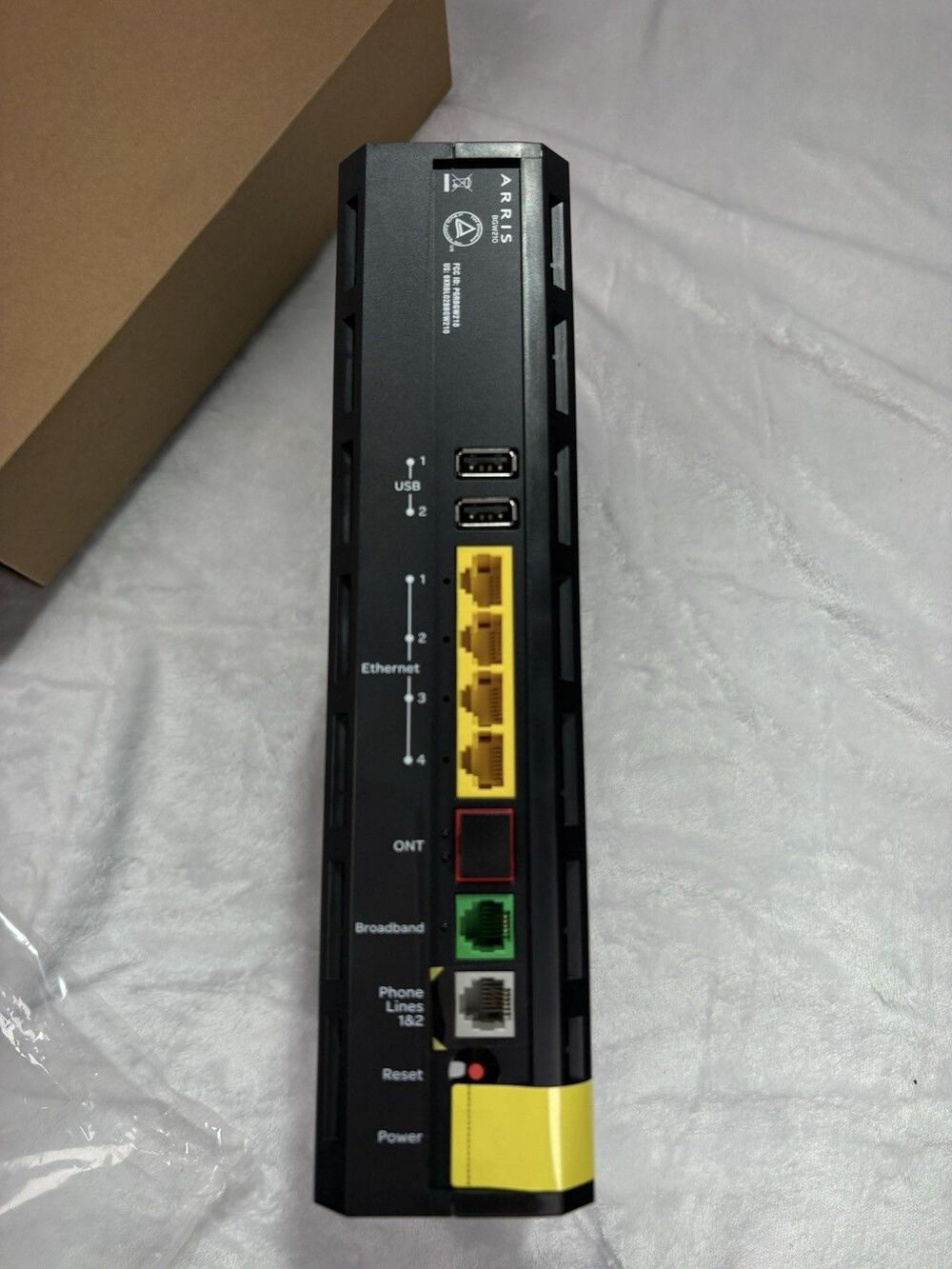 AT&T Wi-Fi Modem Router Arris Gateway BGW210-700 Broadband with AC CAT5 No Cord